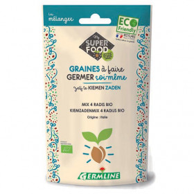 Mix 4 radis - Graines à germer bio - 100g Photo Mix 4 radis - Graines à germer bio - 100g - Germline
