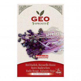 Radis Rouge - Graines à germer bio - 15g Photo Radis Rouge - Graines à germer bio - 11g de la marque Geo
