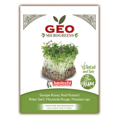 MOUTARDE ROUGE - MICROGREENS - 15g BIO - GEO