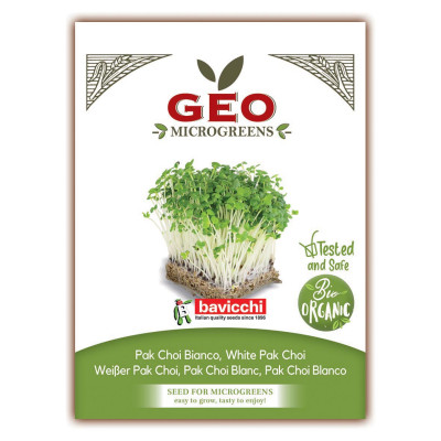 PAK CHOI BLANC - MICROGREENS - 15g BIO - GEO