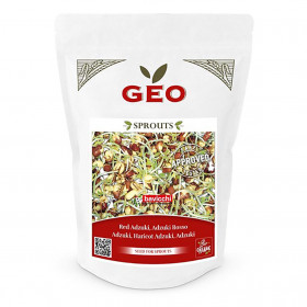 Azuki Rouge - Graines à germer bio - 400g Photo Azuki Rouge - Graines à germer bio - 400g de la marque Geo
