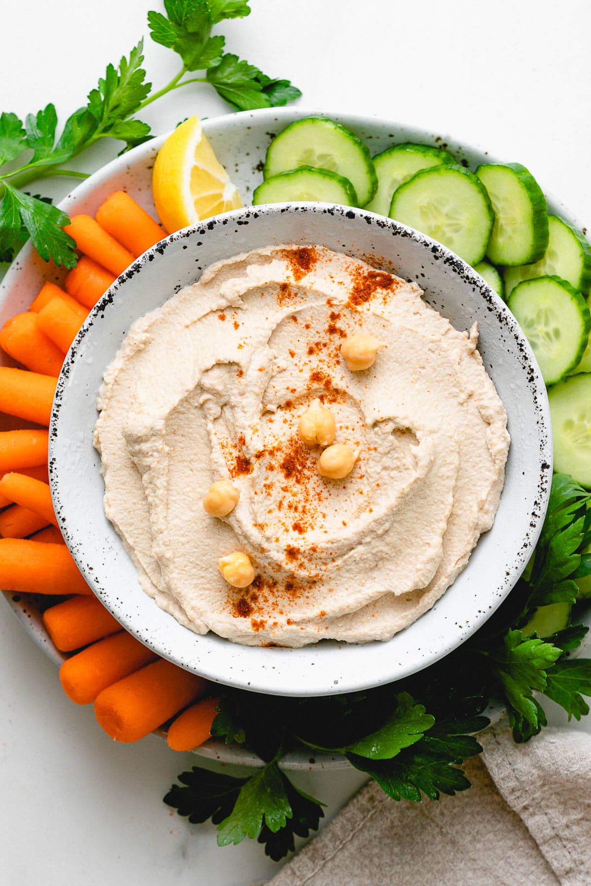 Photo houmous graines germées